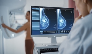 image depicting a breast scan