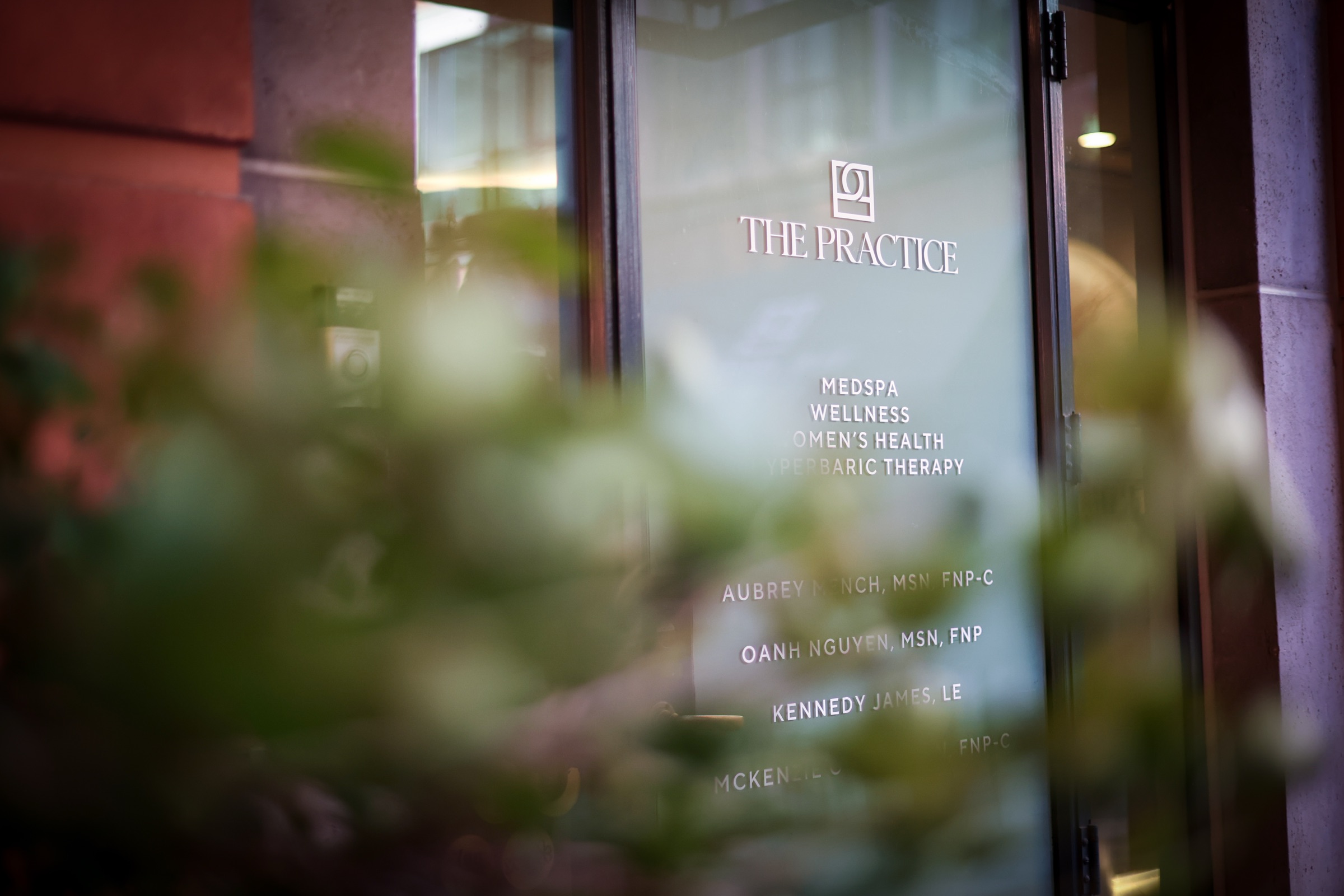 Entrance detail at The Practice Healthcare