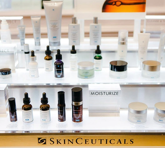 skinceuticals display shelf