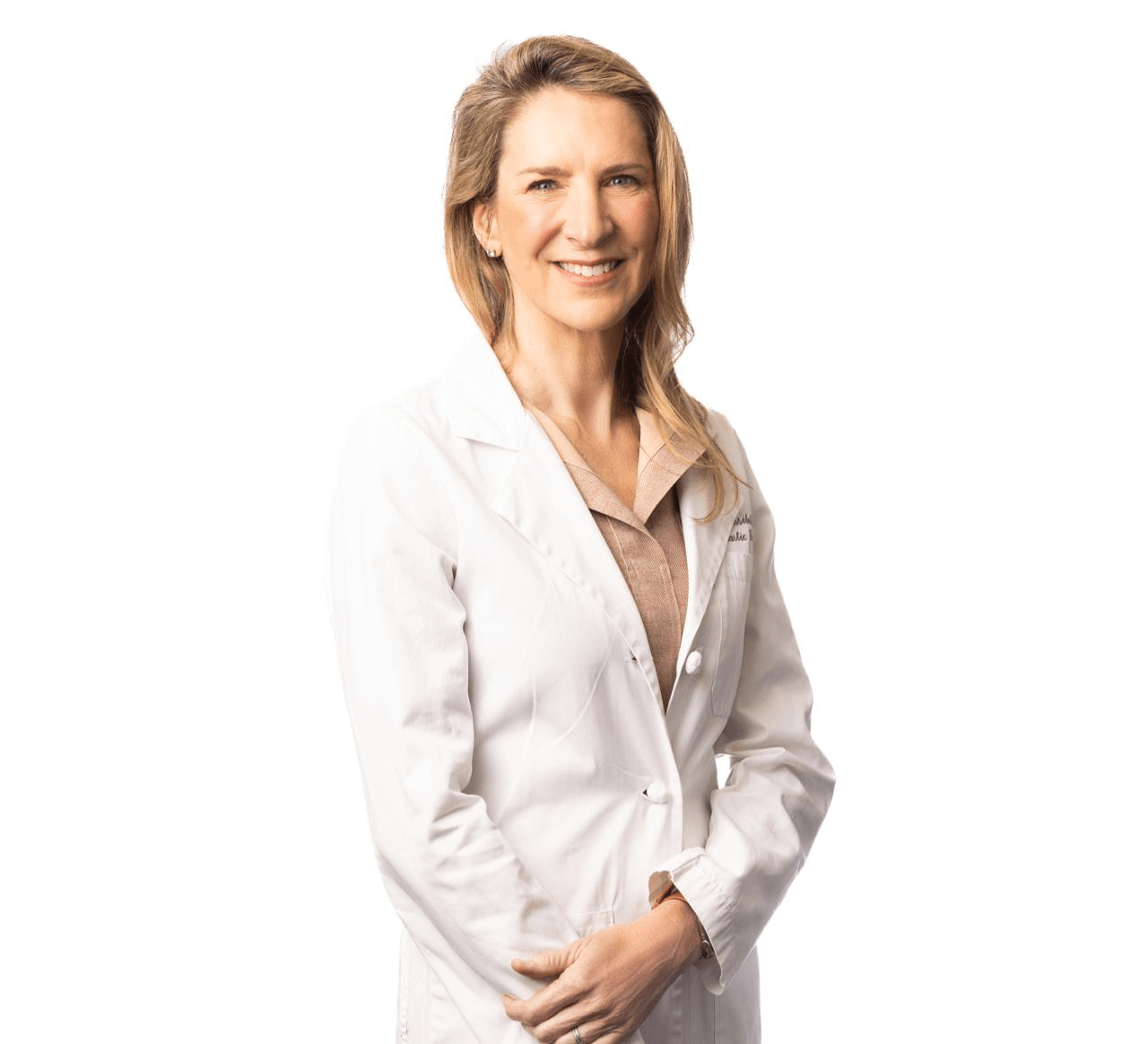 Dr. Lisa Cassileth in white coat, specializing in body contouring after weight loss.